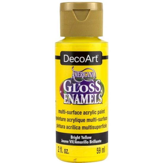 Americana Acrylic Gloss Enamel Bright Yellow - 60ml
