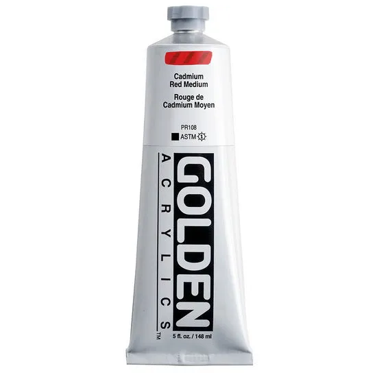 Acrylic heavy body - 5 oz cadmium red medium s9