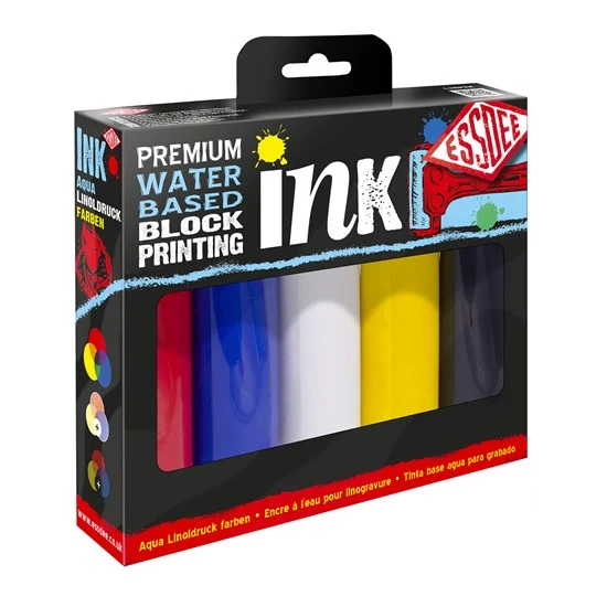 Block Printing Ink Set of 5 - 100ml