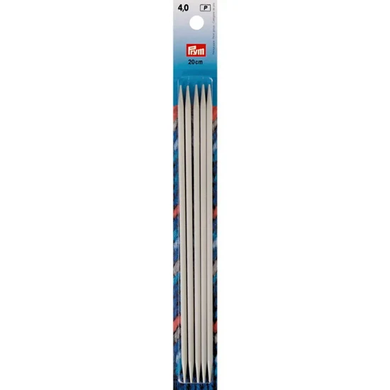 Double-pointed needle set – 20cm – 4mm (5)