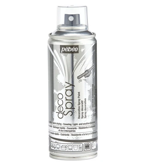 Acrylic spray - décospray - 200ml - chrome silver