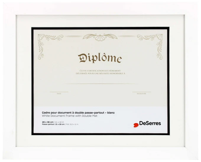 Diploma Frame White