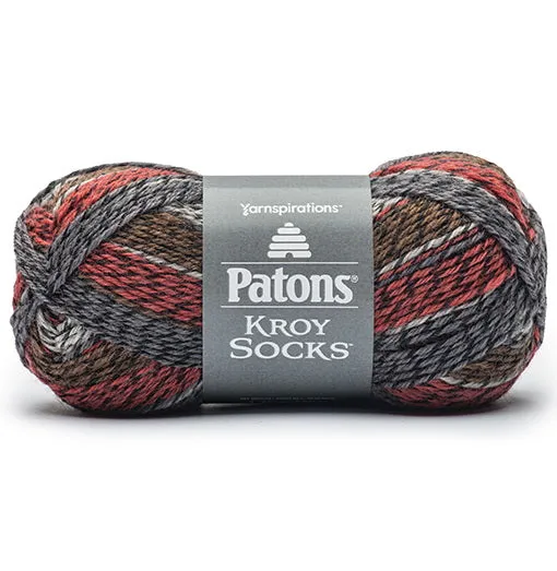 Kroy socks yarn #1 - 50g - grey brown mix