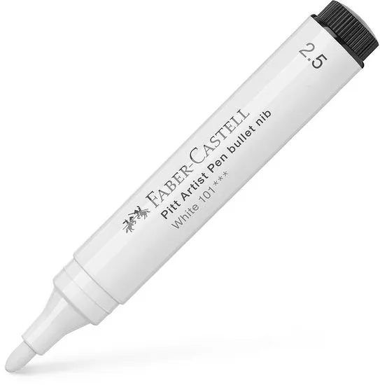 Pitt brush tip marker large white
