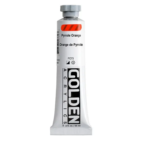Acrylic heavy body - 2 oz pyrrole orange s8