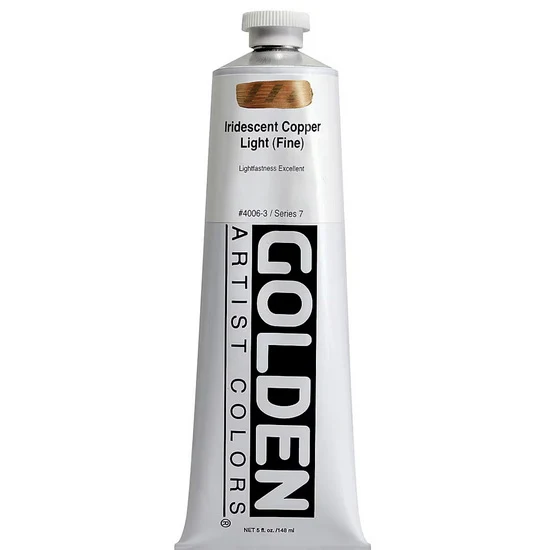 Acrylic heavy body - 5 oz iridescent copper light fine s7