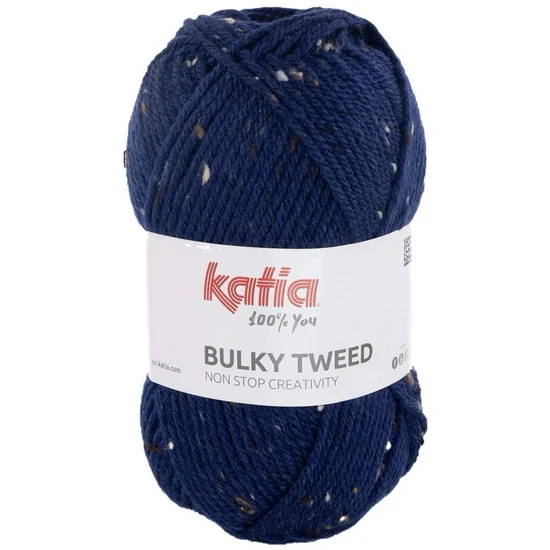 Bulky Tweed Yarn Ultramarine Blue - 100g