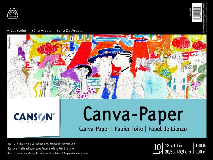Canvas paper pad - 12x16in (10s)