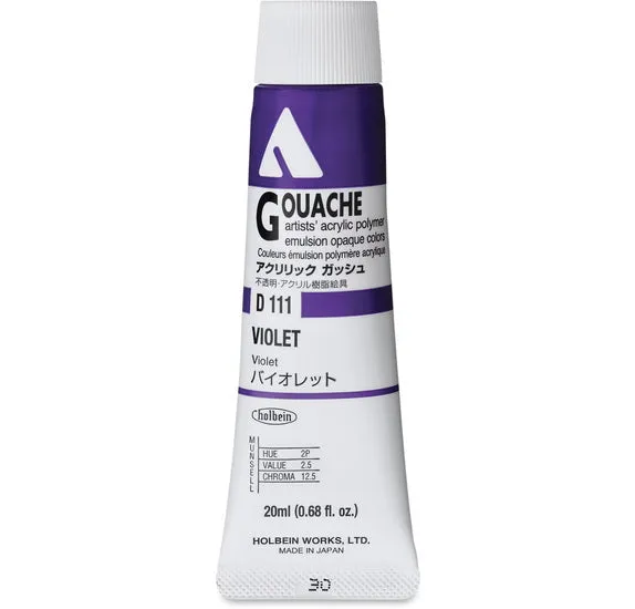 Acryla Gouache Violet Series A - 20ml