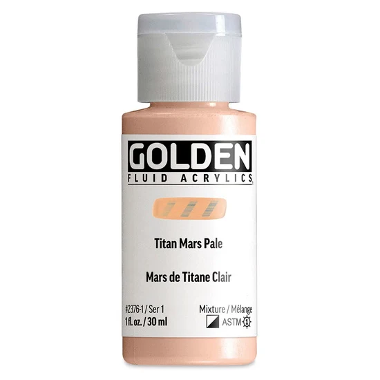 Acrylic fluid - 1 oz light titanium mars s1