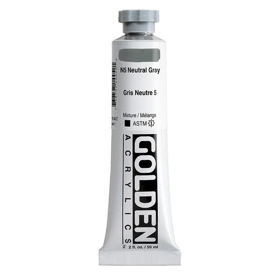 Acrylic heavy body - 2 oz neutral gray #5 s1