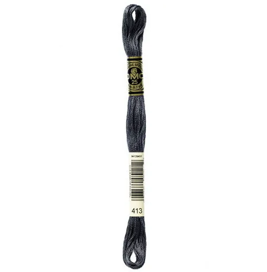 Embroidery floss - dark pewter gray - 413