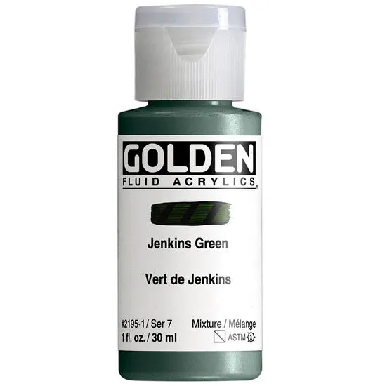 Acrylic fluid - 1 oz jenkins green s7