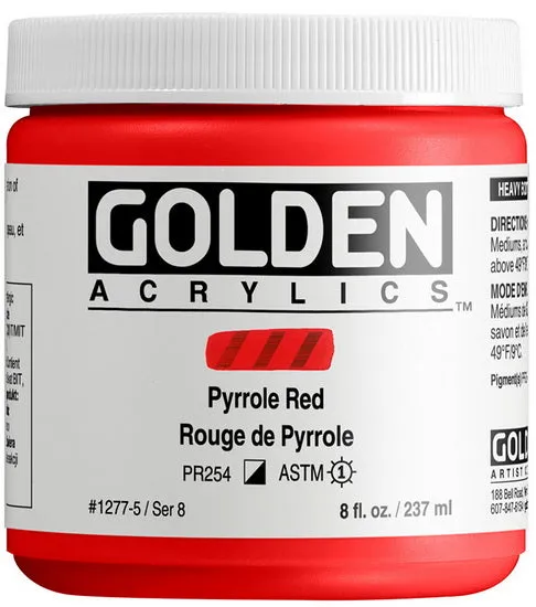 Acrylic high flow - 8 oz pyrrole red s8