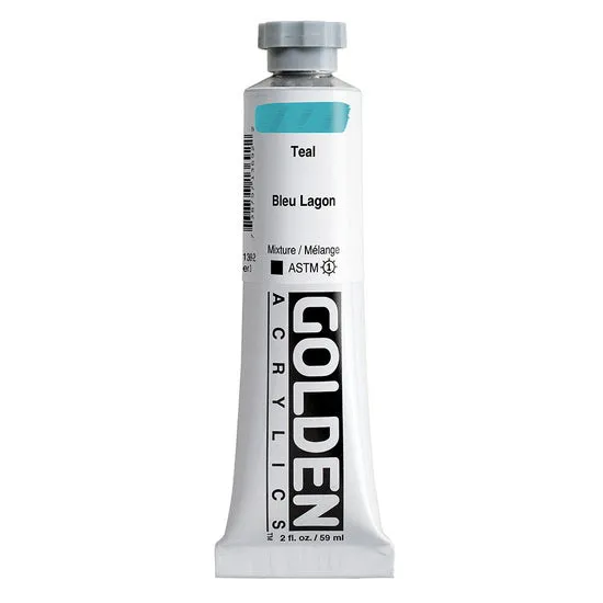 Acrylic heavy body - 2 oz teal s3