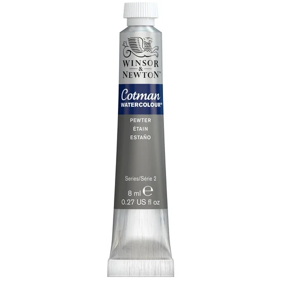 Cotman watercolour - 8ml - pewter - s2