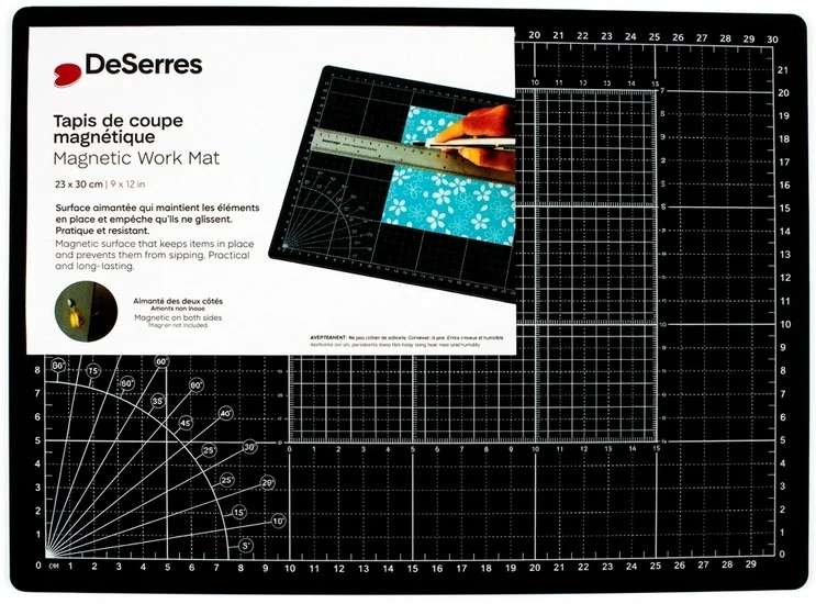 Magnetic Cutting Mat 9x12"