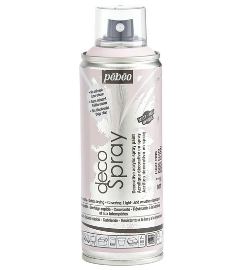 Acrylic spray - décospray - 200ml - matte light pink