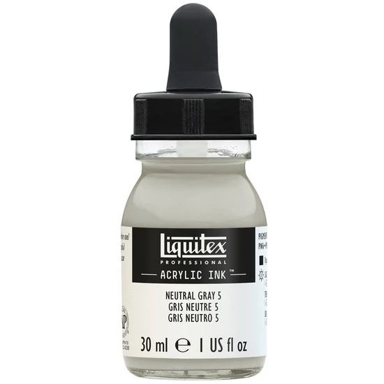 Acrylic Ink Neutral Gray #5- 30ml