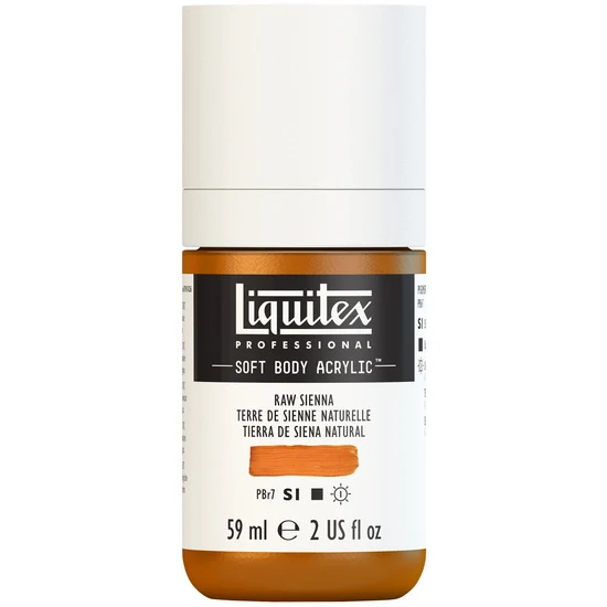 Soft body acrylic - 2oz - raw sienna - s1