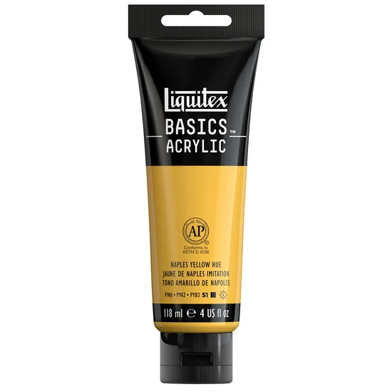 Basics acrylic - 4oz - naples yellow