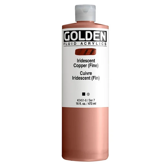 Acrylic fluid - 16 oz iridescent copper s7