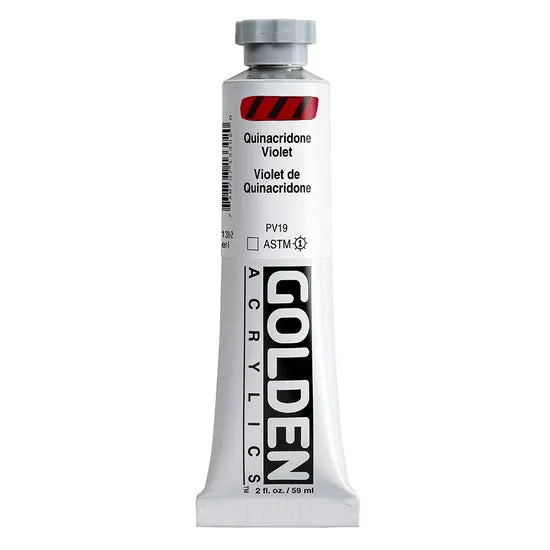Acrylic heavy body - 2 oz quinacridone violet s6