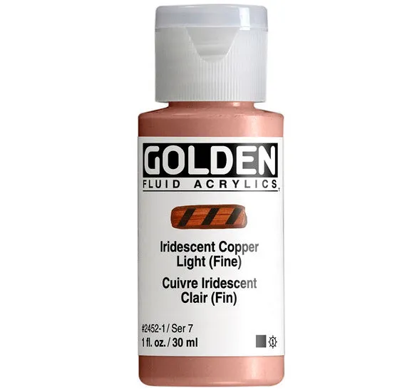 Acrylic fluid - 1 oz iridescent copper light s7