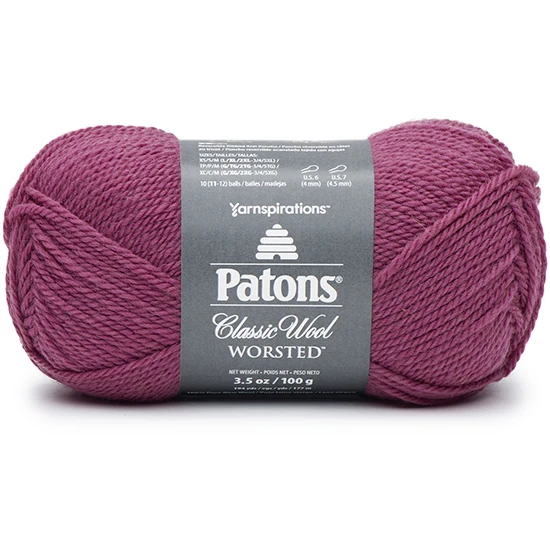 Classic wool yarn #4 - 100g - rich raspberry