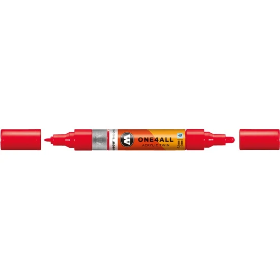 Acrylic marker One4All Twin - 1.5 to 4mm cherry red