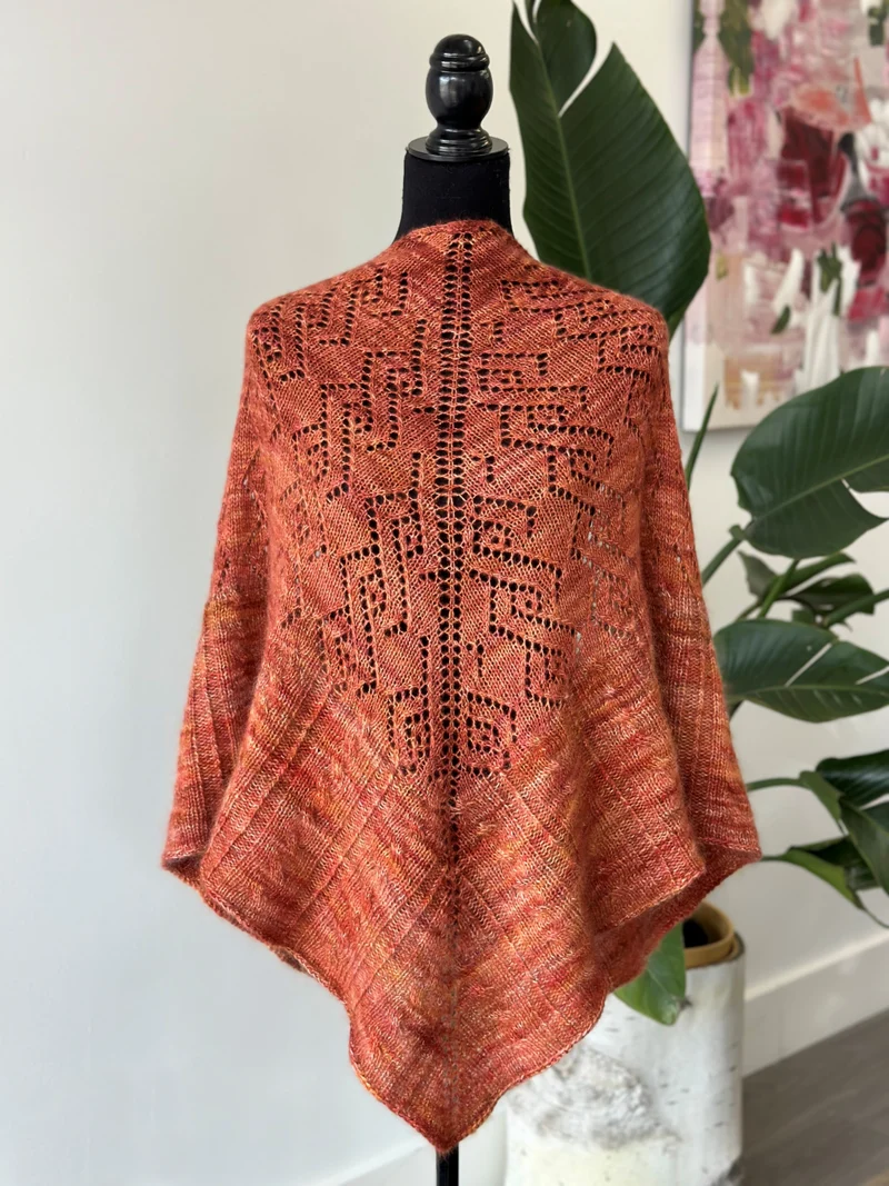 Luxury Cashmere Shawl | Knitting pattern and Optional kits