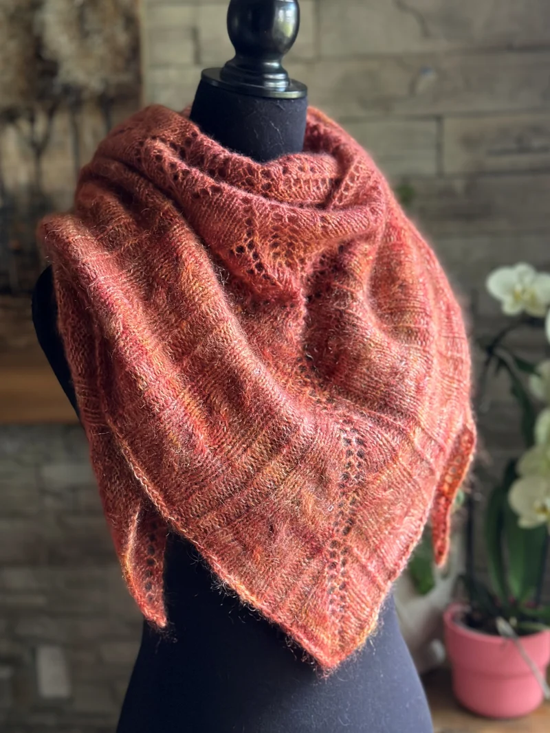 Luxury Cashmere Shawl | Knitting pattern and Optional kits