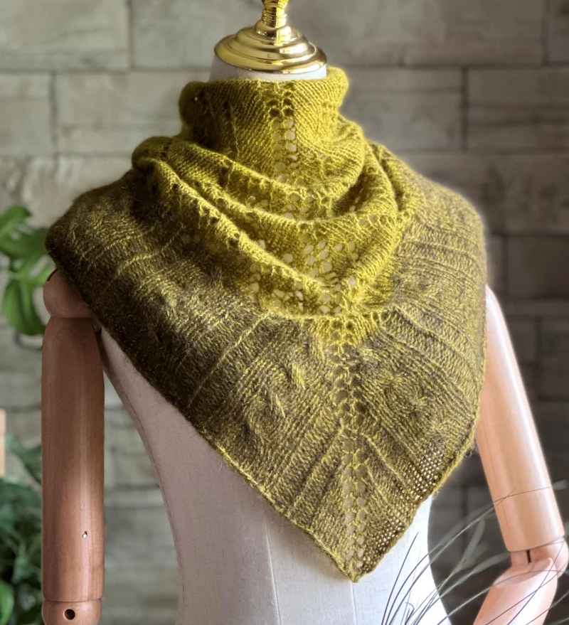 Luxury Cashmere Shawl | Knitting pattern and Optional kits