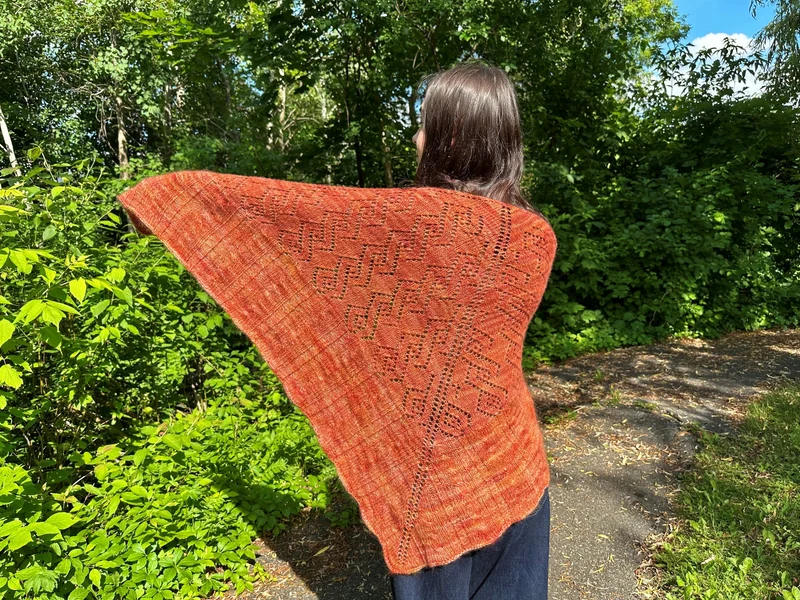 Luxury Cashmere Shawl | Knitting pattern and Optional kits