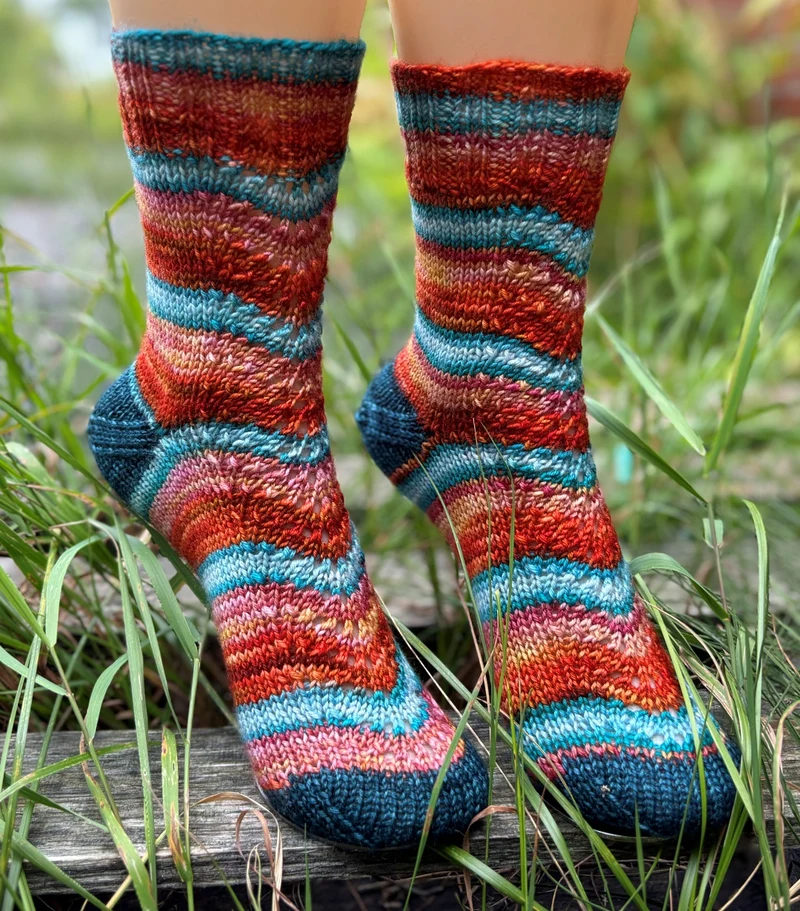 Sailor's Delight Socks | Knitting pattern and Optional kits