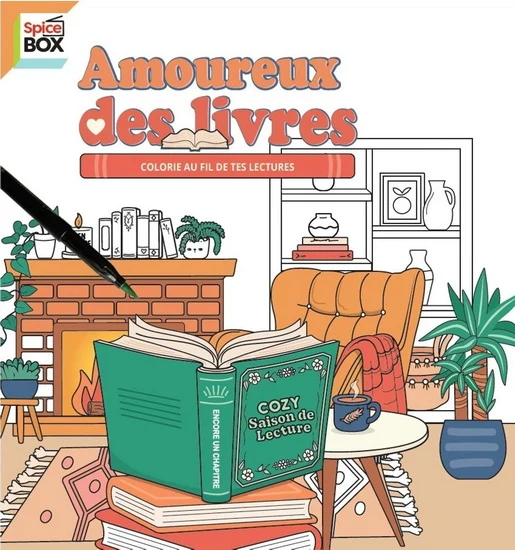 Amoureux des livres : colorie au fil de tes lectures