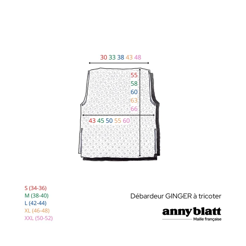 Débardeur Ginger au crochet.