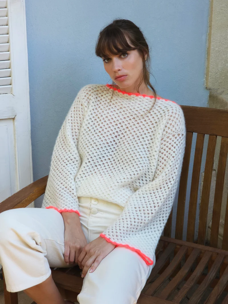 Pull Eva au crochet.