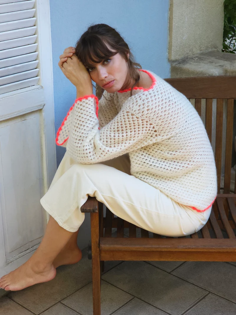 Pull Eva au crochet.