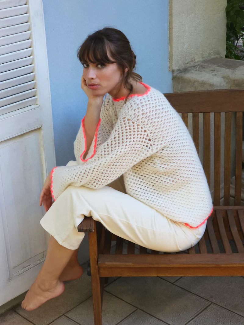 Pull Eva au crochet.