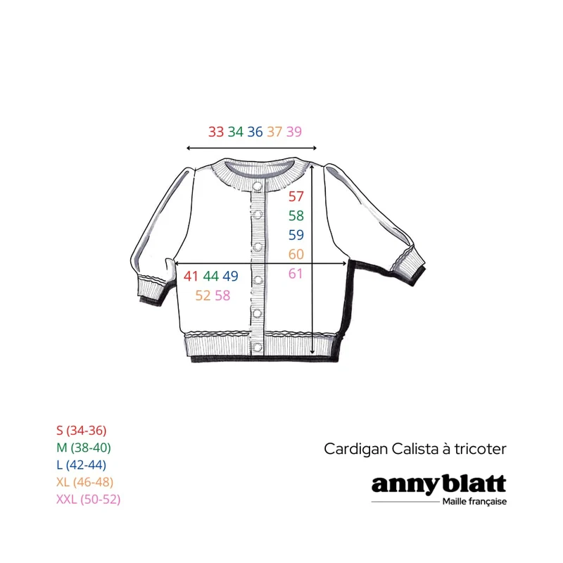 Cardigan Calista à tricoter.