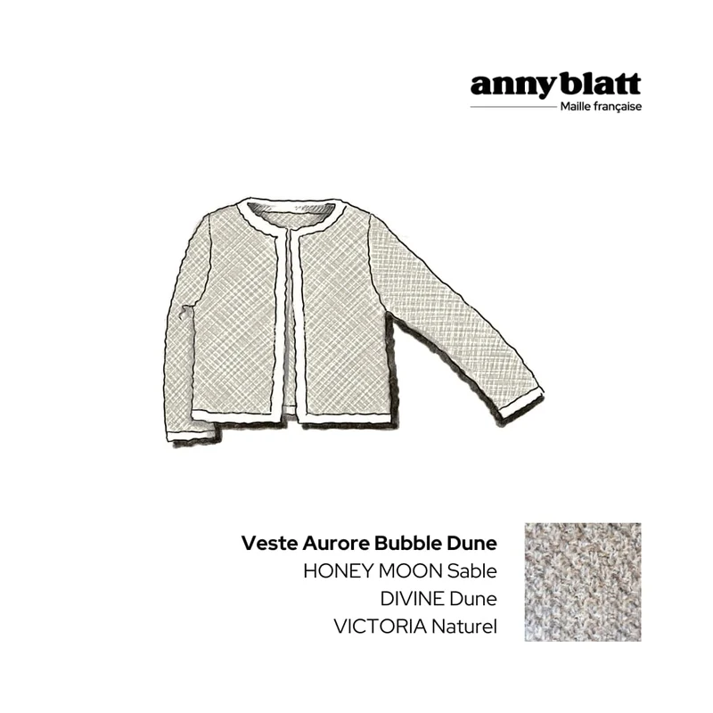 Veste Aurore à tricoter.