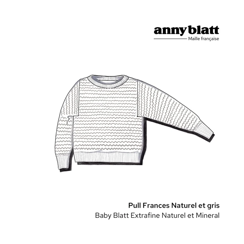 Pull Frances à tricoter.