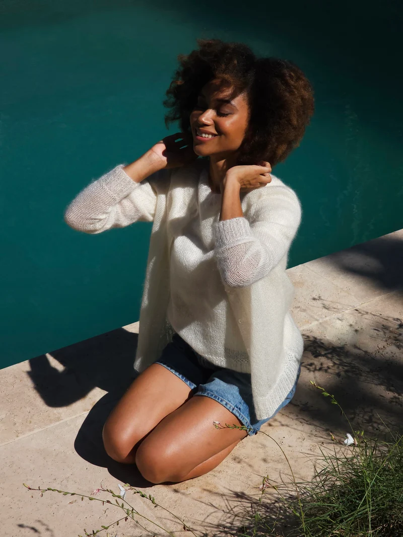 Cardigan Edith à tricoter.