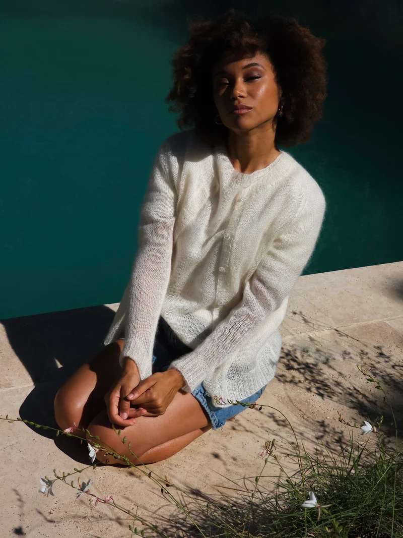 Cardigan Edith à tricoter.