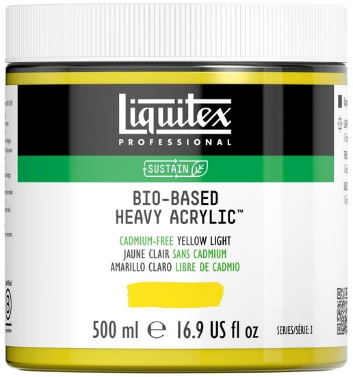 Bio hb acrylic - 16oz - cadmium free yellow light - s3