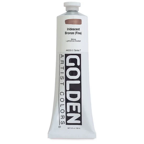Acrylic heavy body - 5 oz iridescent bronze fine s7