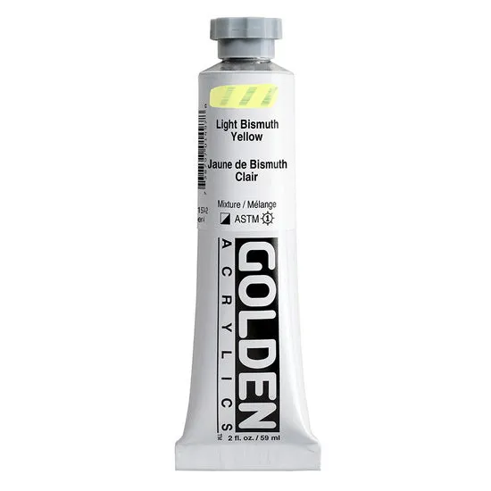 Acrylic heavy body - 2 oz bismuth vanadate yellow light s4