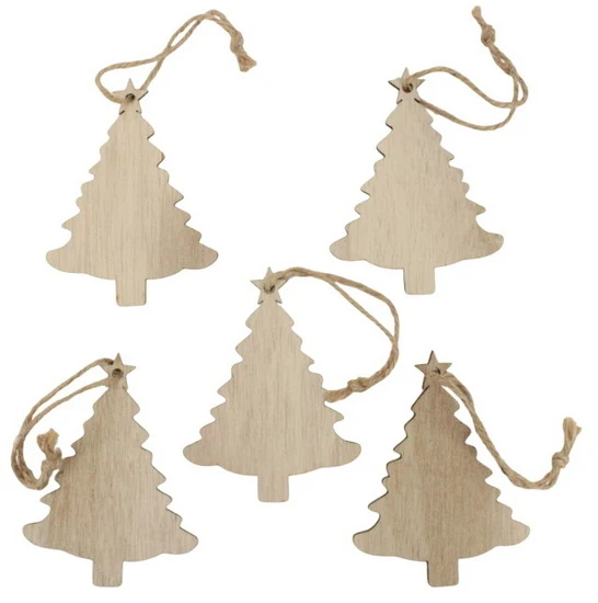 Pack of 5 Tree Ornaments to Decorate