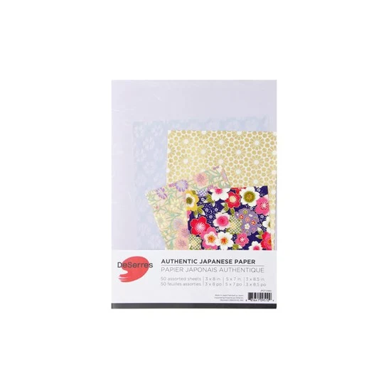 Japanese Paper Set of 50 Purple Mix - 6X9"